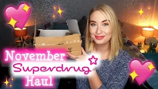 November Superdrug Haul