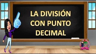 Divisiones con punto decimal