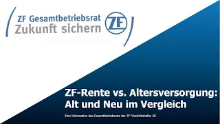 ZF-Rente vs. betriebliche Altersversorgung: "Alt" und Neu" im Vergleich