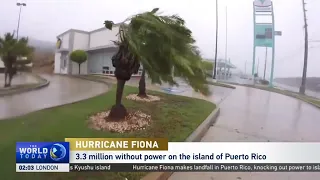 More than 3 million people in Puerto Rico were without power  as Hurricane Fiona hit the island