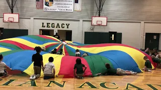 Legacy Christian Academy First Grade PE Parachute Mountain Climbers