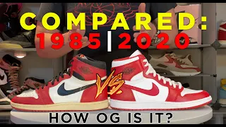 2020 Air Jordan 1 '85  vs 1985 OG Comparison - How Close Is It?