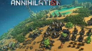 Planetary Annihilation | 5 Player FFA |  Many Bases !