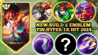 HYPER YIN VS HYPER LANCELOT | YIN ONESHOT BUILD & EMBLEM 2024 | MOBILE LEGENDS