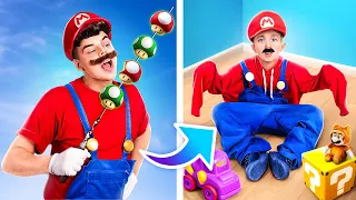 ¡Cómo convertirte en Super Mario! ¡Si Super Mario fuera un bebé en la vida real!