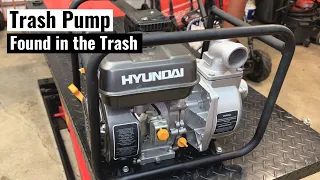 Trash Pump Thrown Away - Will it Run?