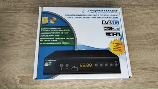 Prezentacja dekoder Esperanza - EV106P DVB-T2 Hevc H.265