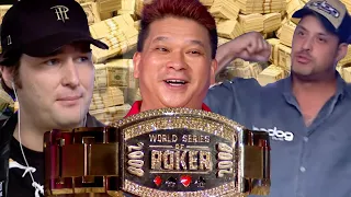 World Series of Poker Main Event 2008 Money Bubble with Phil Hellmuth, Johnny Chan & JRB! #WSOP