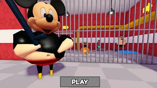 ✨ MICKEY MOUSE BARRY'S PRISON RUN! (Obby) ROBLOX #gaming #gameplay #60fpsgameplay