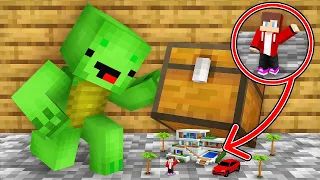 How JJ Survived Under Mikey Chest in Minecraft (Maizen)