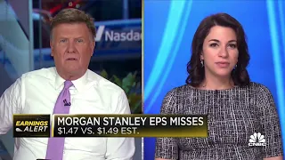 Morgan Stanley reports third-quarter profit miss