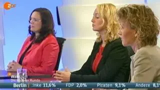 Berliner Runde - Landtagswahl in Berlin 2011 ZDF Teil 1