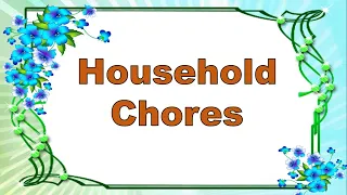 Household chores. // #EnglishLearners
