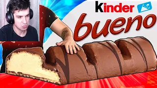 МЫ ПРИГОТОВИЛИ ОГРОМНЫЙ KINDER BUENO ВЕСОМ В 100 КИЛОГРАММ - Реакция на vanzai