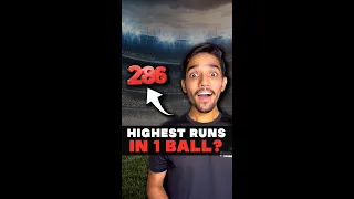 286 RUNS in 1 BALL?😯🏏 #shorts #cricketcardio