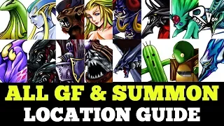 All Guardian Force (GF) and Summon Location guide - Final Fantasy VIII