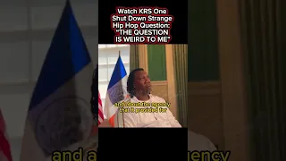 KRS One Reacts to Weird Hip Hop Question 🎤🔥 #hiphop #krsone #music #history #hiphopculture #unity