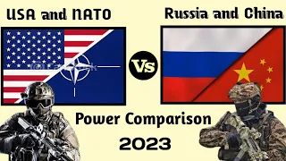 USA and NATO vs Russia and China - Military Comparison 2023 - who would win? world military power