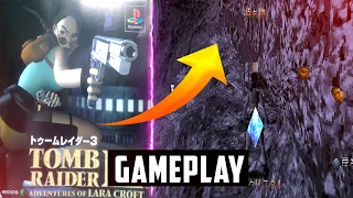 TOMB RAIDER 3 ADVENTURES OF LARA CROFT JAPAN PS1 VERSION GAMEPLAY