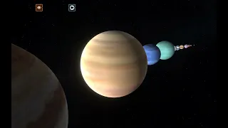 Solar System Size comparison with 2 extra planets!