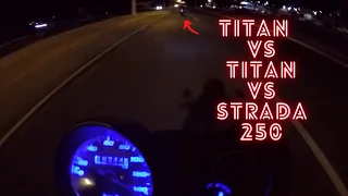 Titan Azul vs Titan Sport vs Strada 250. Todas preparadas !!