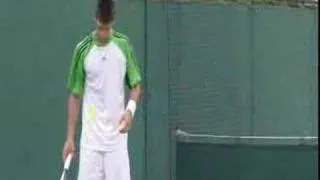 Novak Djokovic imitating Nadal & Sharapova