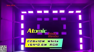 #martin #atomic #ledlights #stage #hybrid #new 1:1 228x10W White +64*0.6W RGB Atomic 3000  Strobe