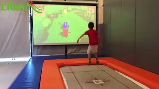 projection games in trampoline