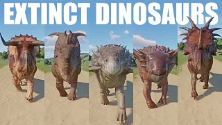 Extinct Dinosaurs Speed Races in Planet Zoo included Polacanthus, Sauropelta, Nasutoceratops etc