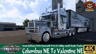 ATS 1.50 | Columbus | To Valentine NE | Kenworth T950 & Utility 3000R Reefer Trailer #scssoftware