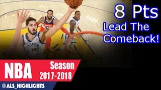 Omri Casspi Full Highlights 2017.10.27 vs Wizards - 8 Pts, 3 Rebs, Leads The Comeback!