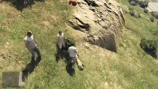 GTA V | When you bring your friends to a Mountain Lion