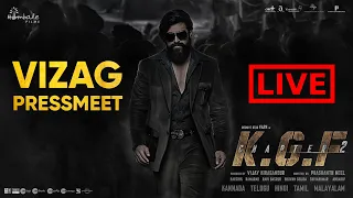 KGF Chapter 2 Vizag Press Meet Live | Yash | Sanjay Dutt | Raveena Tandon   | Kannada Pichhar