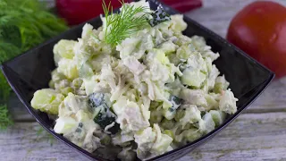 Вместо Оливье! Салат СТОЛИЧНЫЙ с курицей - классический рецепт салата для Нового Года!