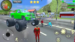 Amazing Iron Hero New York Gangster City - Monster Truck Driving in Open World - Android Gameplay