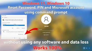 Reset Forgotten Windows 11 Password, PIN and Microsoft Account without any Software