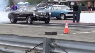 73 Small Block Nova VS  Big Block Stingray 1/8 Mile