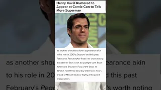 Henry Cavill at Comic Con 2022 to talk Superman #shorts