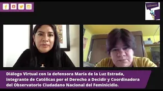 María de la Luz Estrada, defensora de los derechos de las mujeres en México.