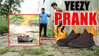 YEEZYS VERBRENNEN PRANK !!! | 2Typen