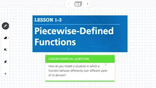 Piecewise-Defined Functions (Lesson 1-3)