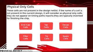 VLSI Physical Design: Physical only cells