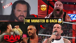 SHOCKING...Braun Strowman RETURNS 🤯 | CM Punk CHALLENGE Drew McIntyre 🔥 | Raw Highlights