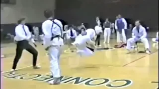 Incredible Joe Rogan Spinning Kick Knockout