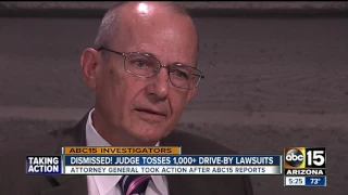 Judge tosses out 1,000+ "drive-by lawsuits" after ABC15 reports