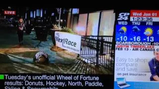 Runner Slips And Falls On Live TV