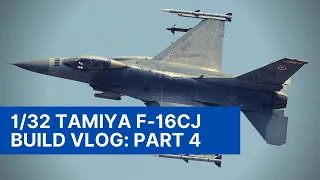 1/32 Tamiya F-16CJ Build Series - Part 4: Pylons, missiles and pods