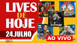 Lives de Hoje - QuintaFeira, 24 de Julho - Lista Completa "Jorge e Mateus" | Tô Na Midia Music #28