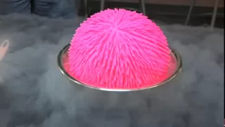 Giant Koosh Ball in Liquid Nitrogen!