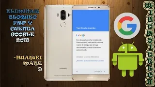 Remove Google Account (HUAWEI MATE 9 MHA-L09 WITH ANDROID 7.0)